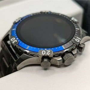 Fossil Garrett HR Gen 5 46mm Smoke Case with Smoke Grey Steel Band Smartwatch